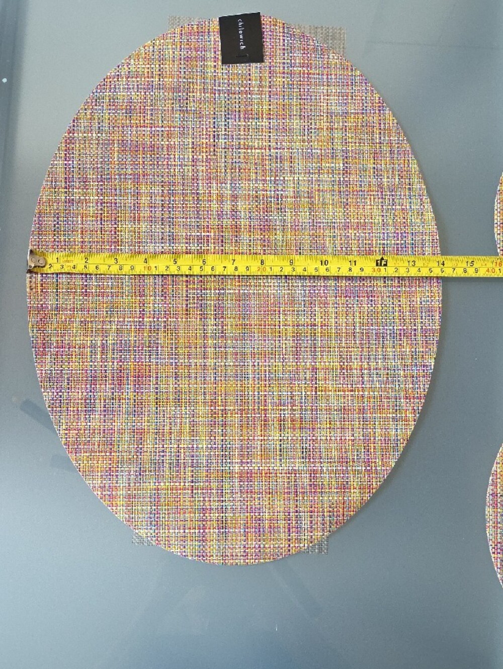 Chilewich Vinyl Placemats - 6 Confetti Oval - Picture 6 of 9